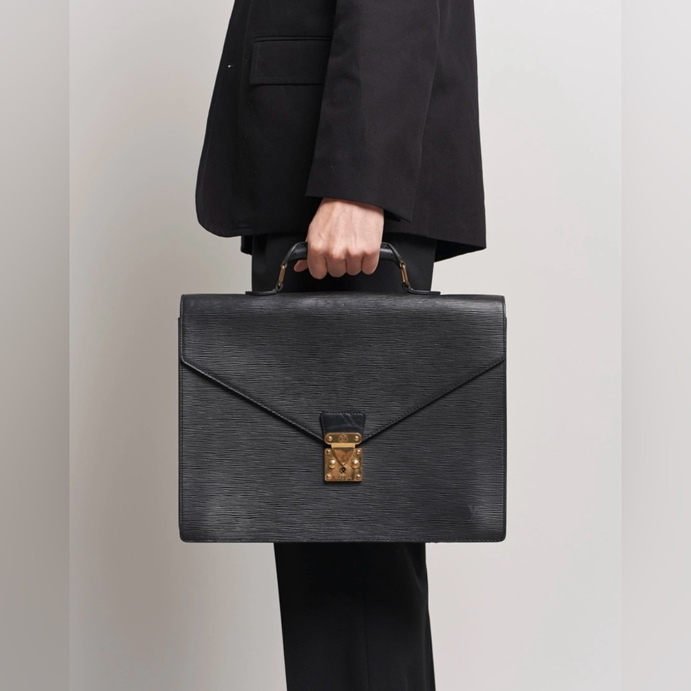 Louis Vuitton Epi Serviette Ambassadeur Briefcase - authentic
